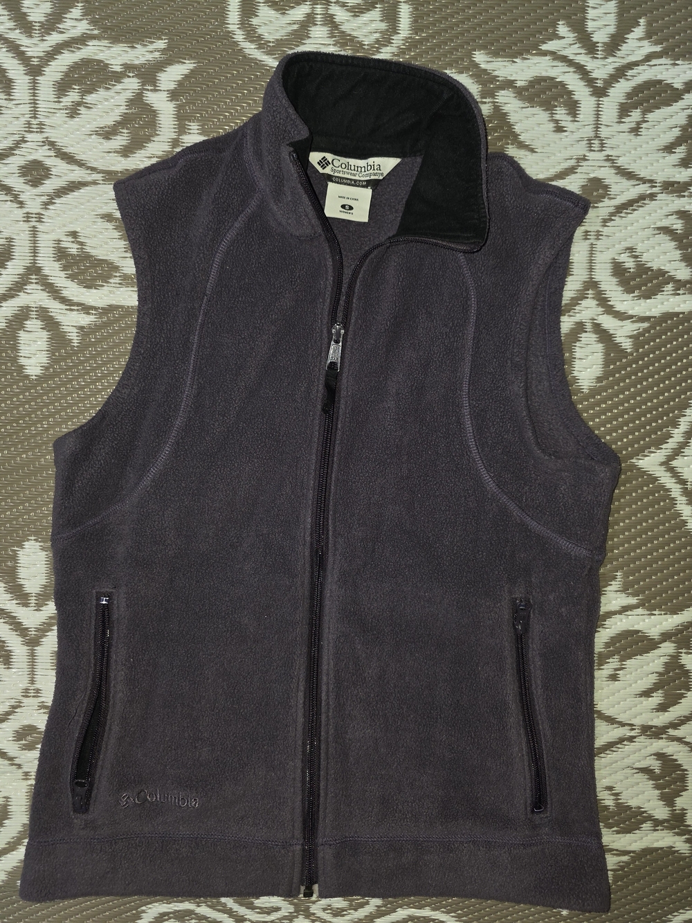 Columbia Women's Purple Fleece Vest - Zip Front